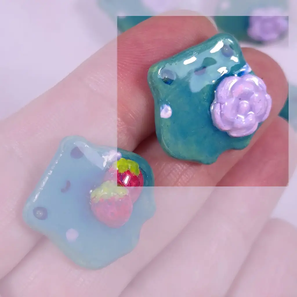 Pins Grenouille Vert Emeraude (Fleur)