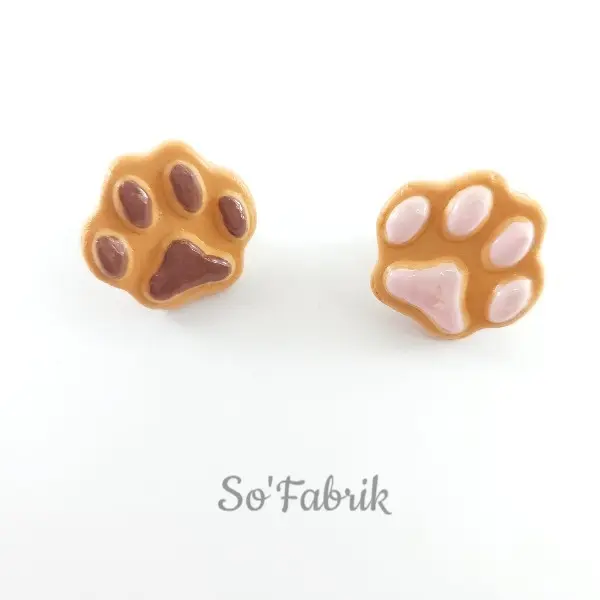 Pins Biscuit Patte de Chat (Fraise)