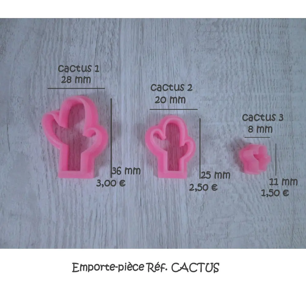 Emporte-Pièce U Cactus 1 à 3